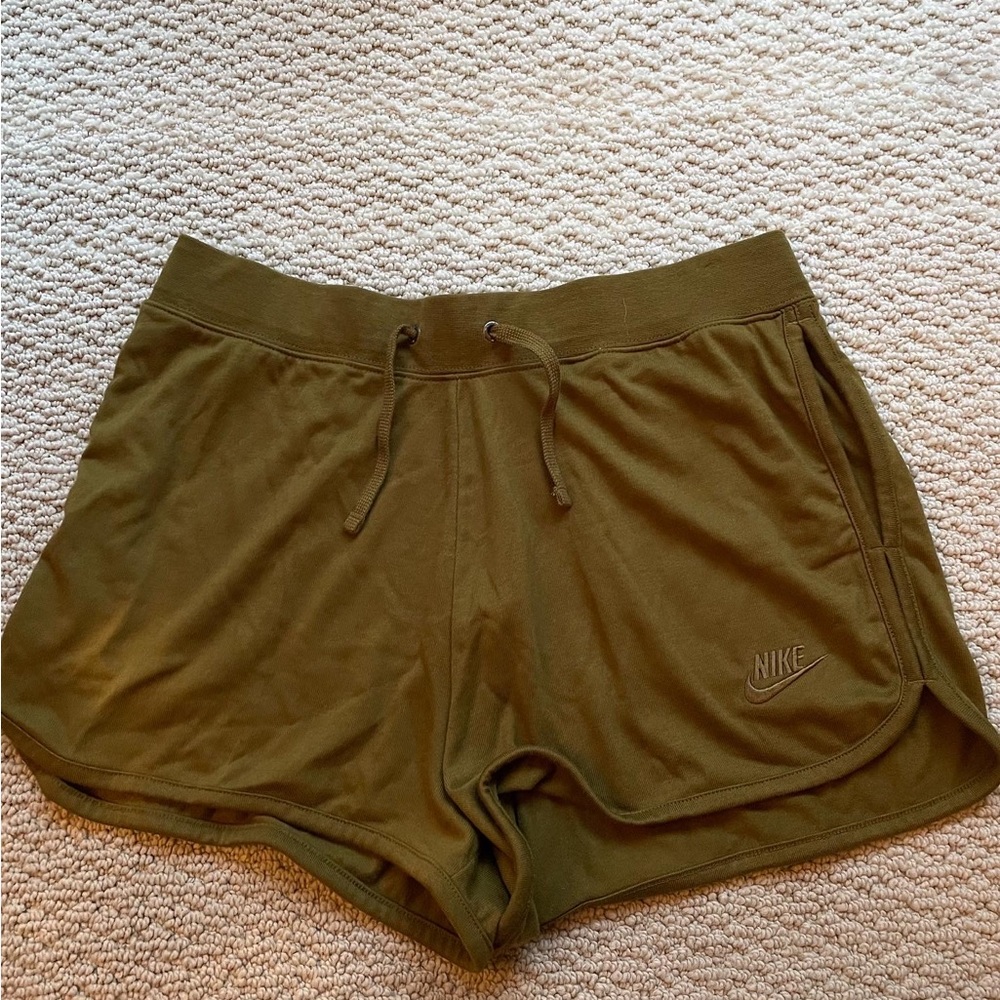 Nike Olive Green Cloth Shorts Size Large